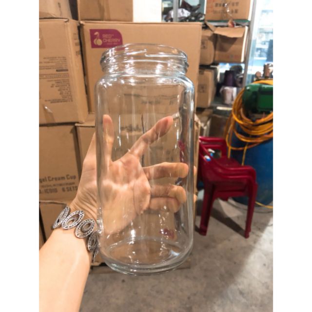 HŨ THUỶ TINH 1 LÍT NẮP THIẾC