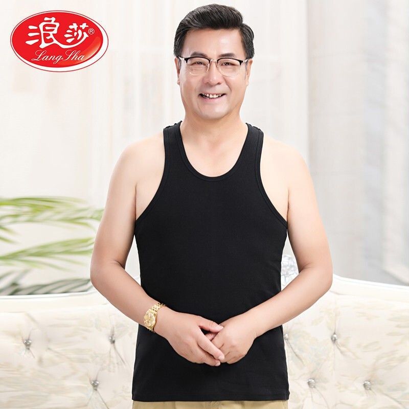 Áo thun ba lỗ 100% cotton dáng rộng thời trang xuân hè cho nam