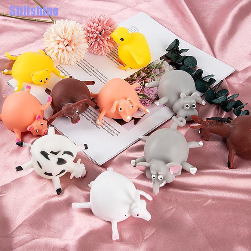 Đồ Chơi Giảm Căng Thẳng Hình Động Vật Bằng Cao Su Mềm