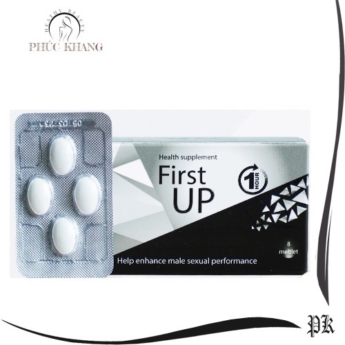 Tăng cường sinh lý nam First Up 1H dạng viên ngậm, giảm xuất tinh sớm, cải thiện sinh lý