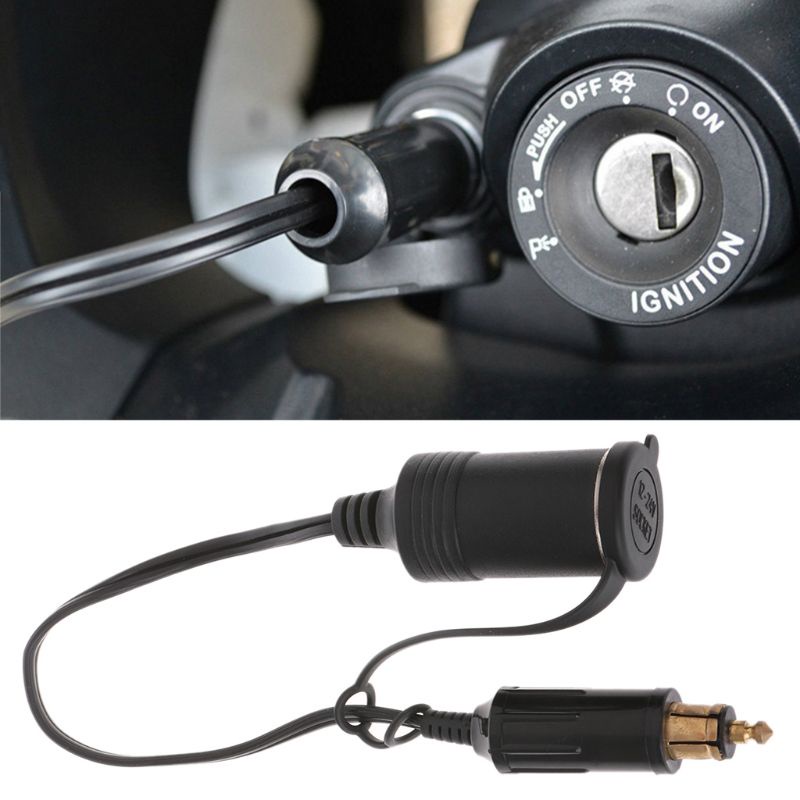 Cục Sạc DC12V 24V Phích Cắm EU Chuyên Dụng Cho Xe Mô Tô Hella