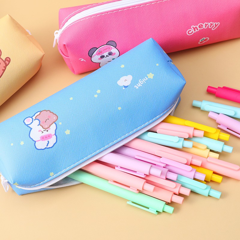 Bóp Viết Màu Không Thấm Nước Hình Bé Thú Xinh Xắn - Kích Thước: 20.5x7.5cm