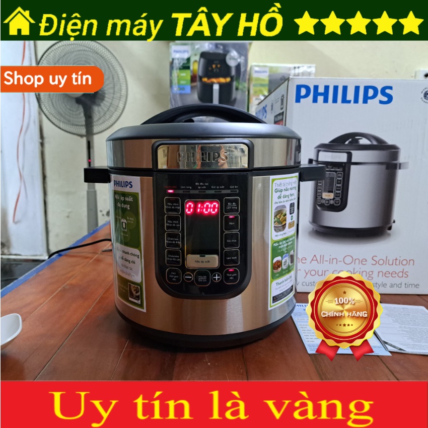 [GIAN HÀNG UY TÍN] Nồi áp xuất điện tử Philips HD2137 tiếng việt