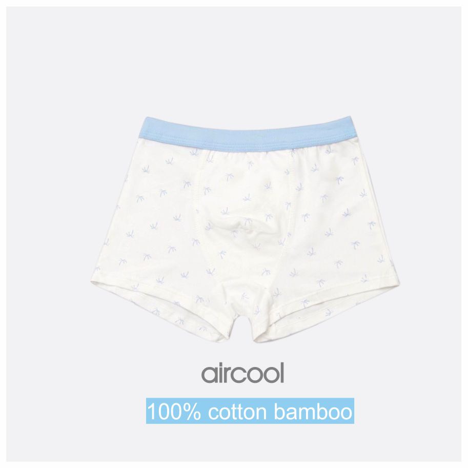 Set 2 quần chip đùi bé trai AIRCOOL dạng đùi vải sợi tre mềm mịn, thoáng mát hoạ tiết cute
