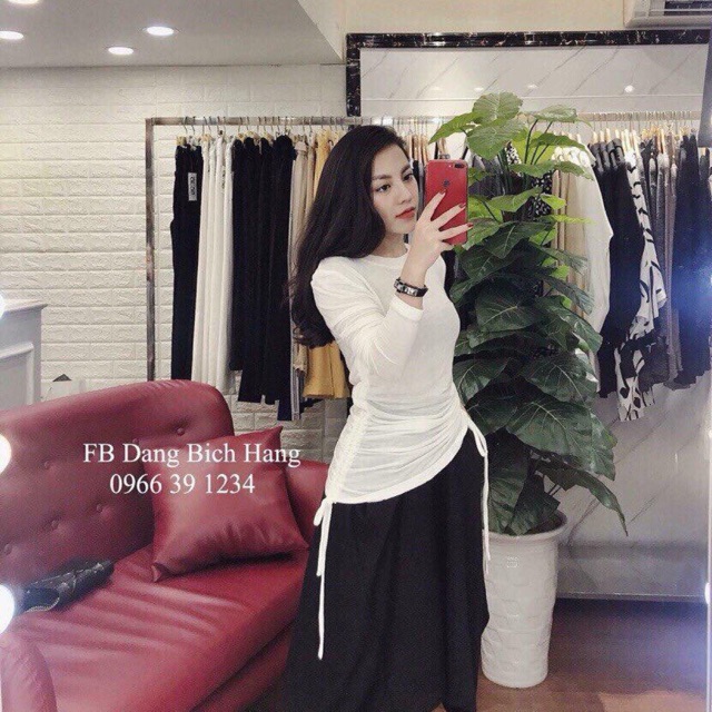 áo rút dây sườn 2 bên