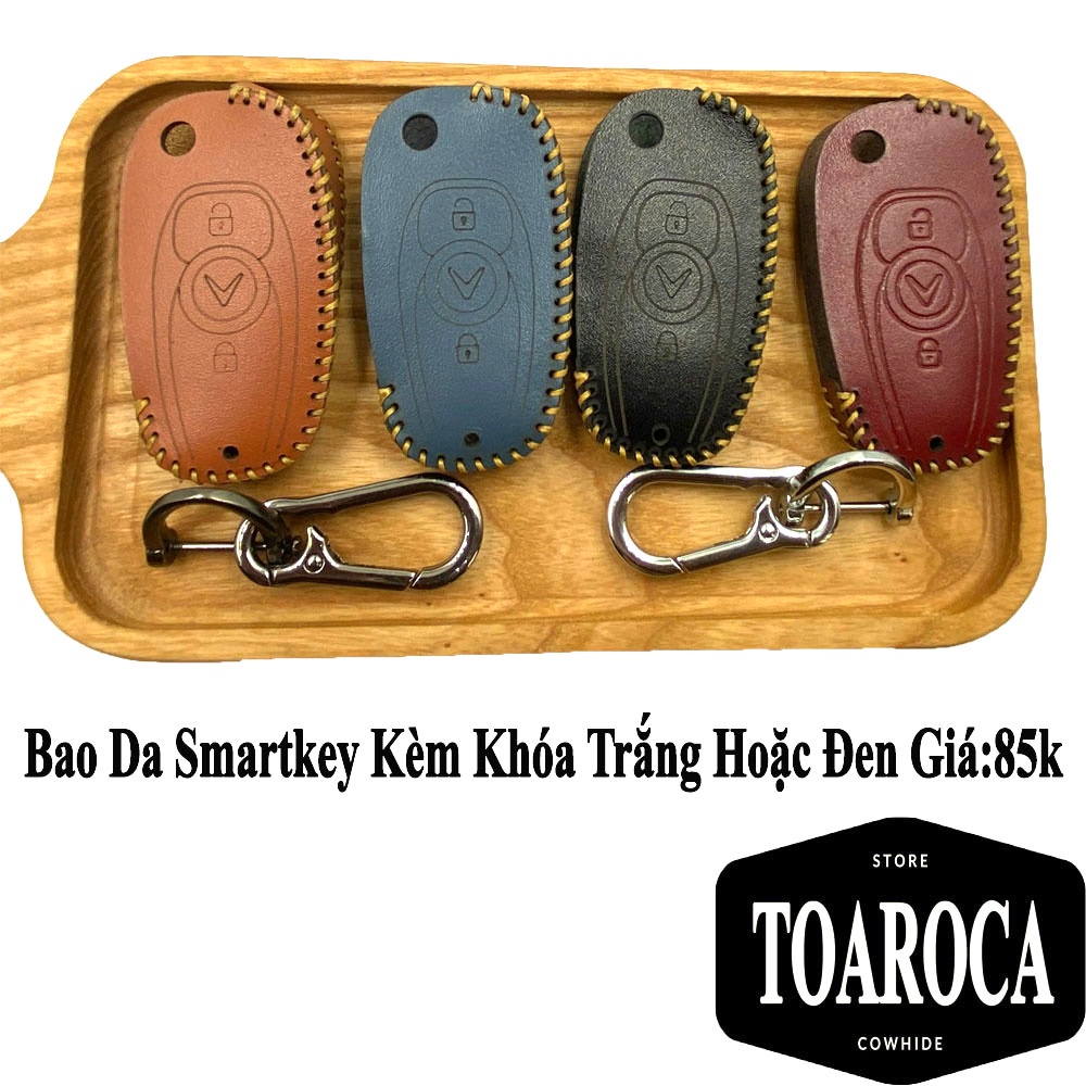 Bao Da Chìa Khóa Smartkey  Vinfast Fadil Da Bò Thật Handmade Toaroca