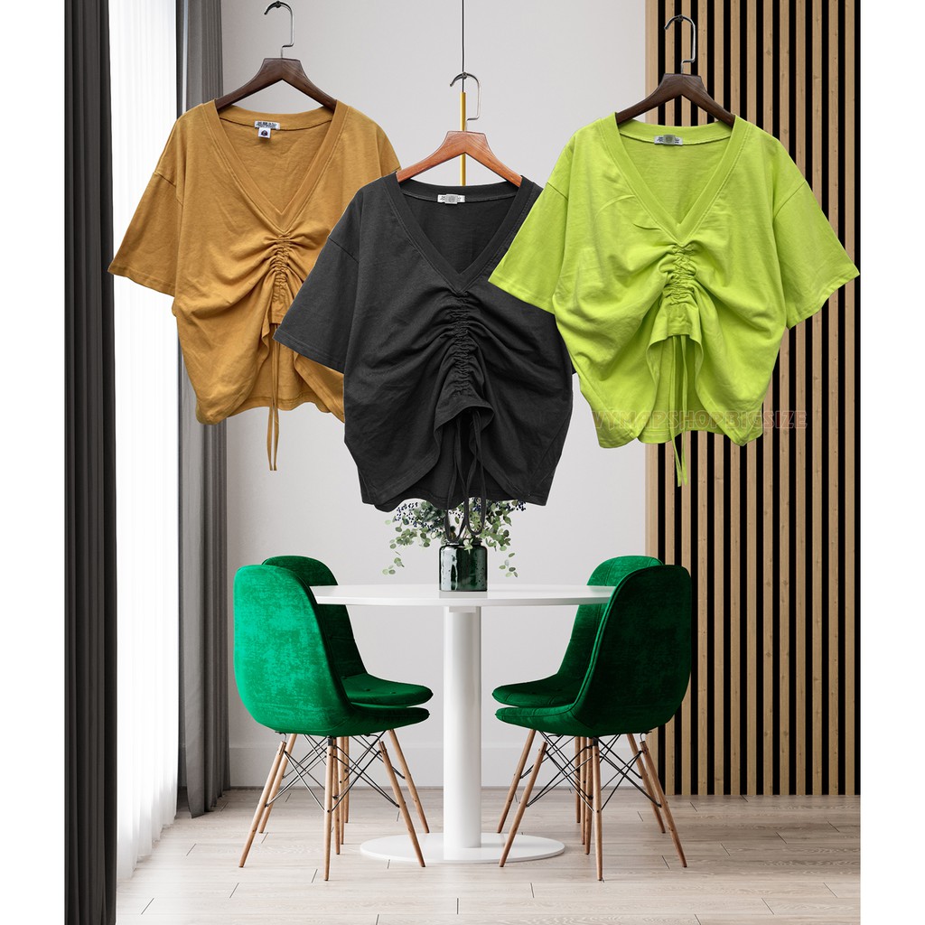 áo croptop rút dây bigsize 7 màu cao cấp | BigBuy360 - bigbuy360.vn