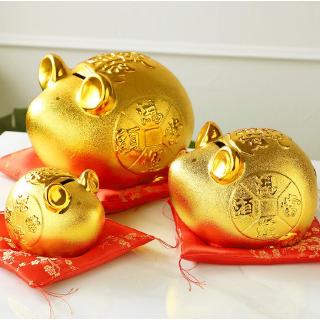 Ống Heo Tiết Kiệm Hình Chú Chuột Màu Vàng Đáng Yêu