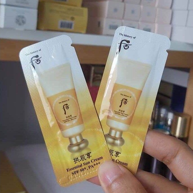 Kem Chống Nắng Whoo Essential Sun Cream Spf50+/ Pa+++ - Kem Chống Nắng Chống Lão Hoá, Lên Tone Da Đẹp