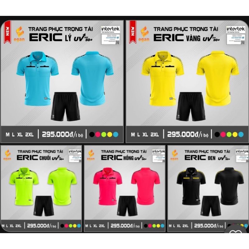 Bộ Quần Áo Trọng Tài Cao Cấp EGAN-ERIC