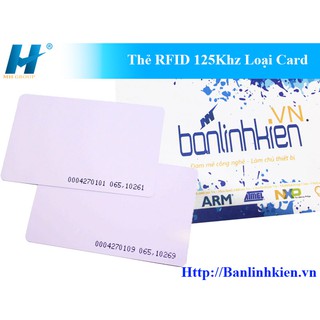 Thẻ RFID 125kHZ