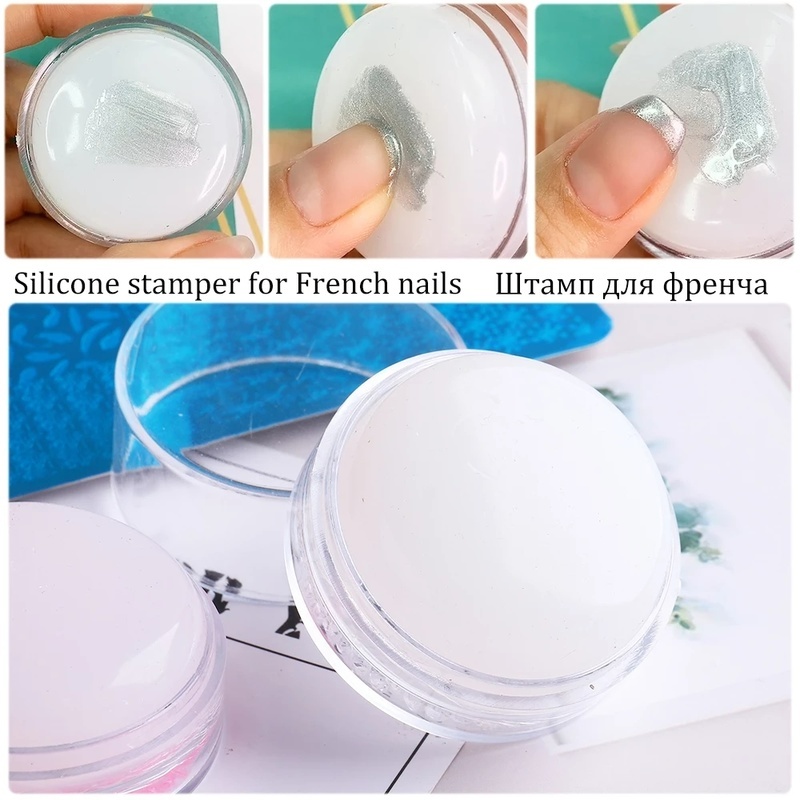 Khuôn In Hình Móng Tay Bằng Silica Gel Trong Suốt