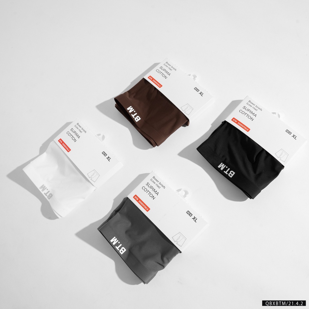 Quần lót boxer nam, quần sịp đùi nam chất liệu thun lụa sữa lạnh siêu mịn mát 2142