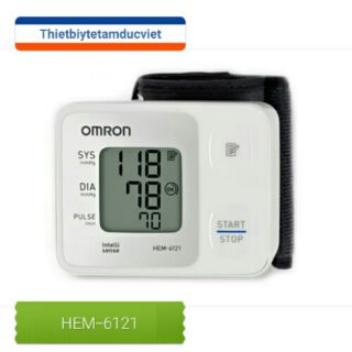Máy đo huyết áp cổ tay tự động Omron HEM 6121