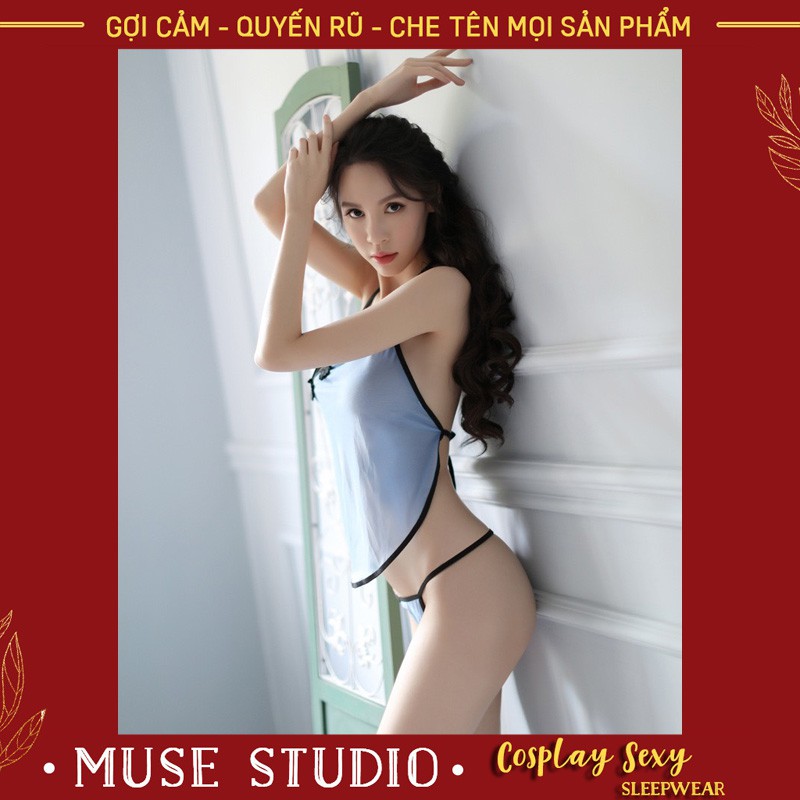 Đồ Ngủ Cosplay ⚡𝑭𝑹𝑬𝑬𝑺𝑯𝑰𝑷⚡ Yếm Ngủ Cosplay Thôn Nữ Sexy, Cách Điệu Kiểu Trung Quốc, Hở Lưng Siêu Gợi Cảm
