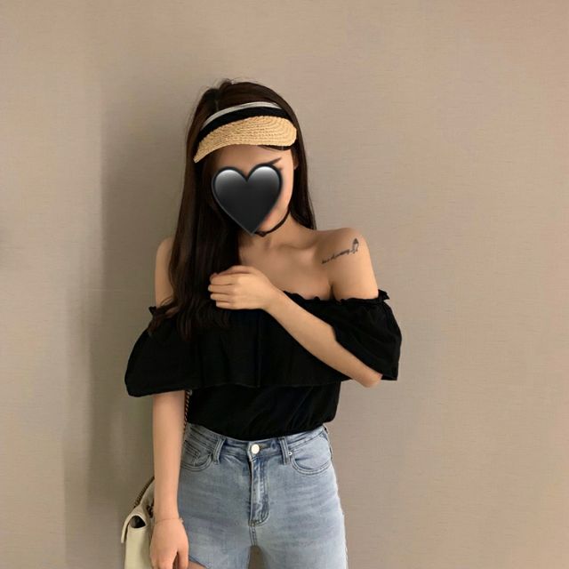 [Mã 151FASHIONSALE1 giảm 10K đơn 50K] (SẴN) Áo kiểu trễ vai tay rời thô mùa hè cho nữ M14