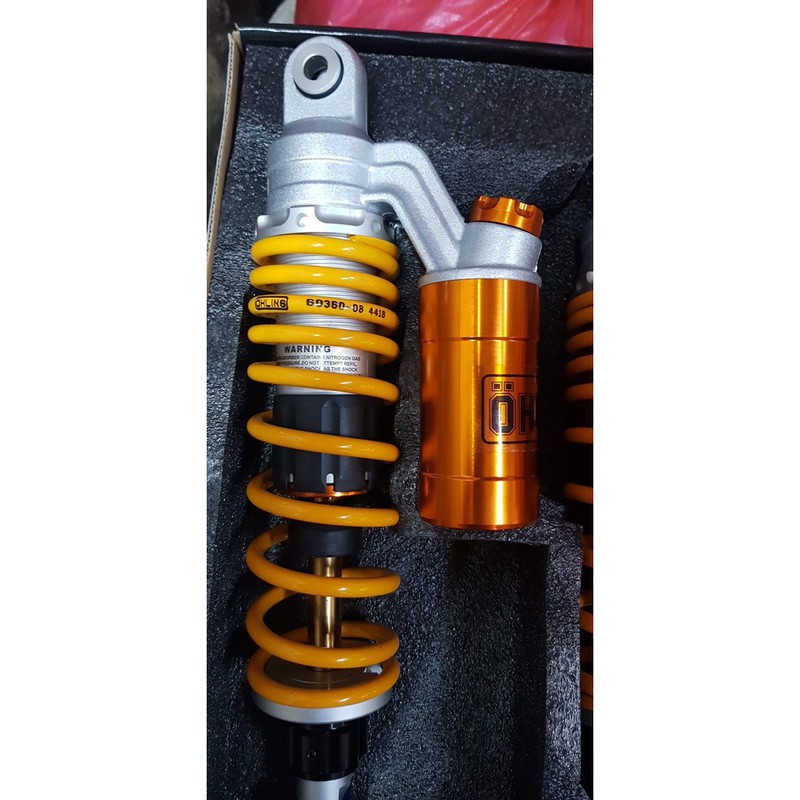 Phuộc nhún sau Ohlins bình dầu cho các xe tay ga Ab Nouvo 4-5-6 PCX NVX Dylan ...