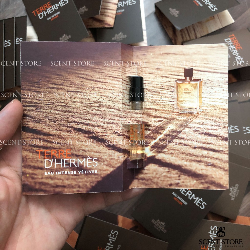 Scentstorevn - Vial chính hãng nước hoa Hermes Terre Edt, Parfum, Intense Vetiver, Eau Givree [2ml]