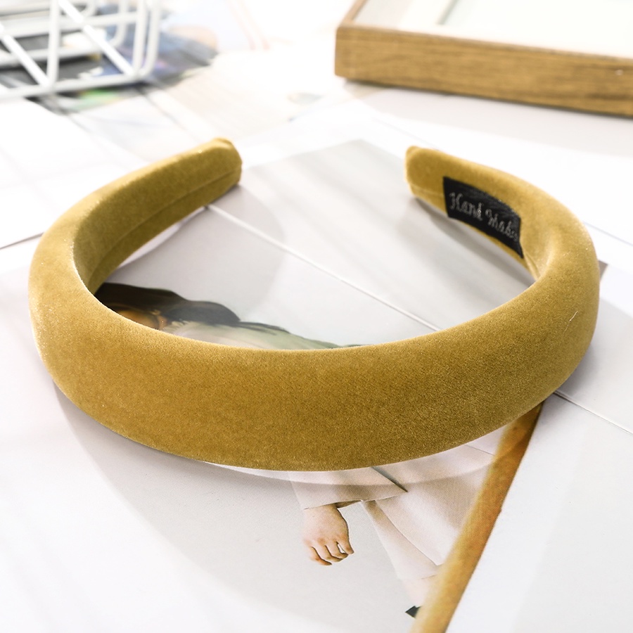 Cài tóc 3cm màu trơn chất liệu da lộn thời trang đơn giản dành cho nữ