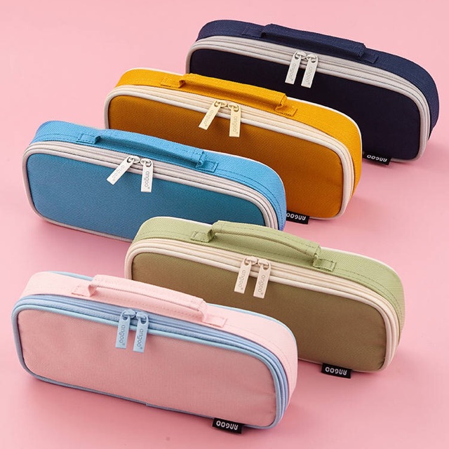 SPECIAL ANGOO hộp bút canvas phiên bản đặc biệt chính hãng tông màu pastel xinh xắn