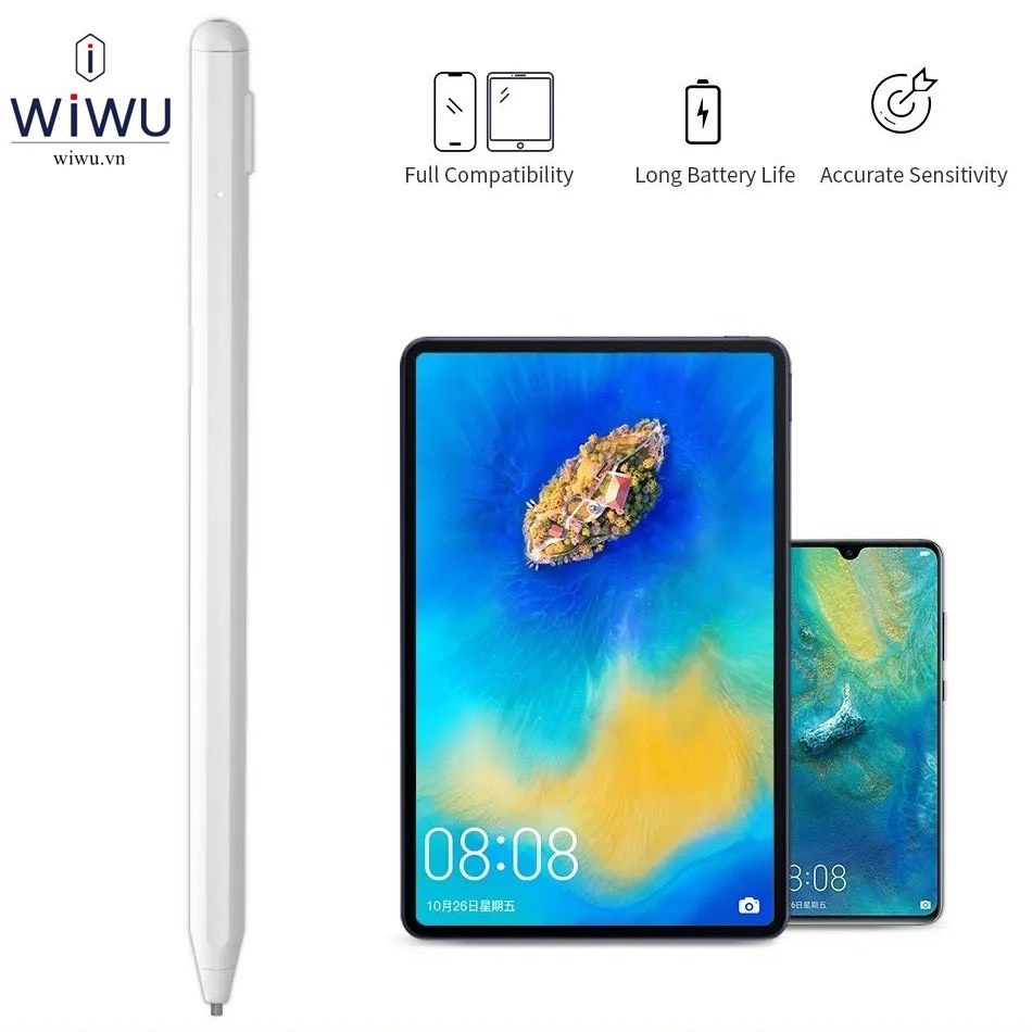 Bút cảm ứng WIWU Pencil Max cho Tablet , máy tính bảng , Smartphone , sử dụng trên mọi hệ điều hành