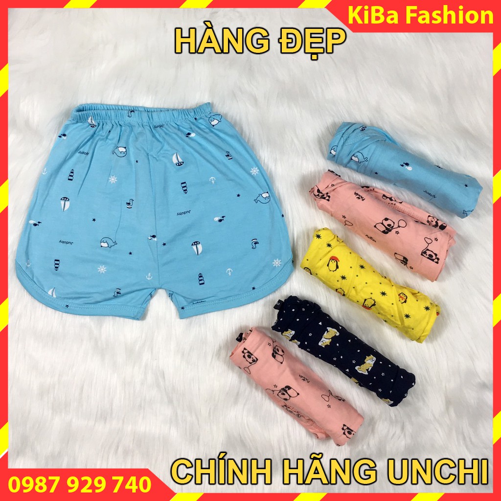 [CHÍNH HÃNG UNCHI] Quần đùi thun lạnh, cotton lạnh co giãn 4 chiều cho bé Gái 6-15kg- QĐ - TK0110 / quần đùi cho bé