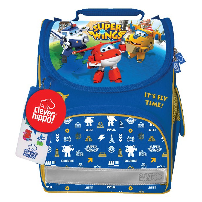 Ba lô chống gù Clever Hippo BigEarX Superwings Tour the World-L