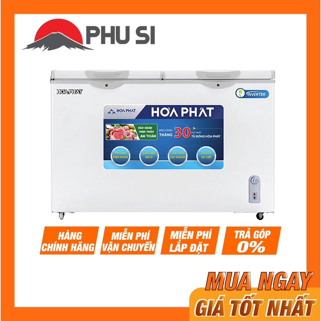[MIỄN PHÍ GIAO HÀNG - LẮP ĐẶT] HCFI 666S1Đ2 - Tủ đông Hòa Phát 352 lít HCFI 666S1Đ2