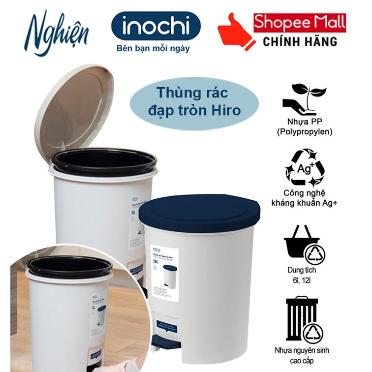 Túi Rác Tự Huỷ Inochi Có Quai Tiện Dụng 50L-Dạng Cuộn Màu Đen -Dài Hơn 20% So Với Sản Phẩm Cùng Size (tiêu chuẩn Nhật Bả