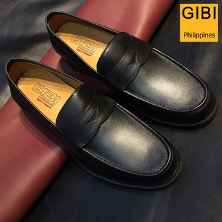 Giày Tây Nam da bò cao cấp chính hãng GIBI Philippines-màu đen da