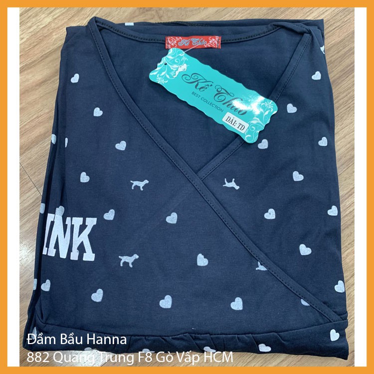 [SIZE 40-70KG] Đồ bộ cho mẹ bầu và sau sinh  dài tay cho bé ty tiện lợi thun cotton lạnh cao cấp thoáng mát không xù