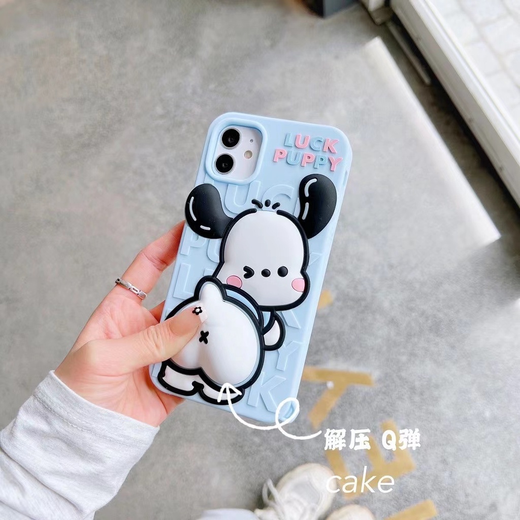 Ốp Điện Thoại Mềm Chống Rơi Họa Tiết Cún Chiapa Hoạt Hình Cho iPhone 11 / 12 / 12PRO MAX / 13PRO MAX / 7 / 8Plus