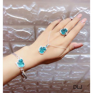 BỘ HỒ LY (LẮC TAY + DÂY CHUYỀN + NHẪN) SIÊU RẺ