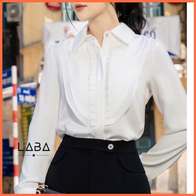 Áo sơ mi công sở kiểu thanh lịch G263 chất đẹp, áo công sở phong cách Hàn Quốc đơn giản nhưng sang trọng dễ phối đồ