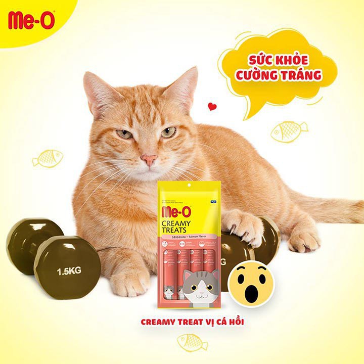 Bánh Thưởng dạng kem Me-O Creamy Treats 60g - Thức ăn chó mèo CutePets