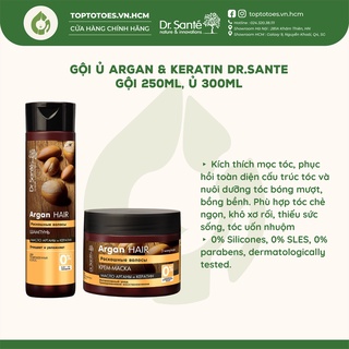 [Date SALE] Gội ủ ARGAN & Keratin DR.SANTE