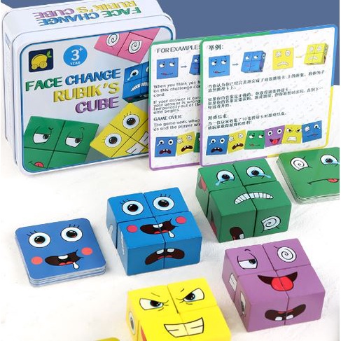 Đồ chơi lắp ghép mặt dành cho cả gia đình (bao gồm 1 chuông)