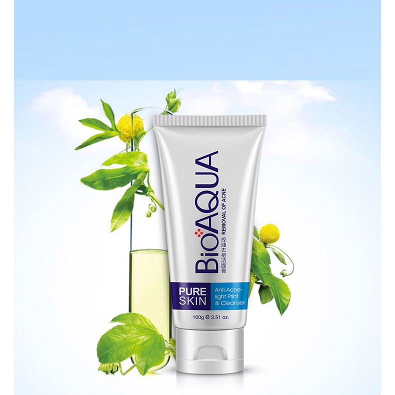 Set bộ mỹ phẩm chăm sóc da mặt giảm mụn Bioaqua: Mặt nạ+Sữa rửa mặt+Kem dưỡng da+Serum NO-SPU158