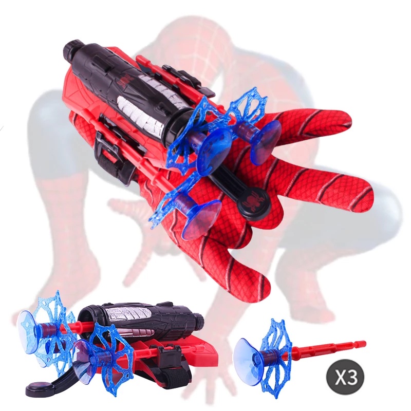 Bộ đồ chơi 2in1 Găng tay vải và phụ kiện đeo tay của Người Nhện SPIDER MAN