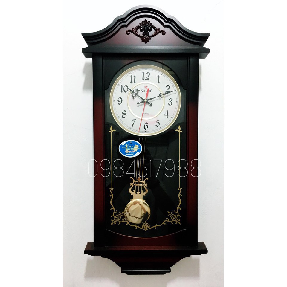 Đồng hồ treo tường quả lắc KASHI HA1+tặng 1 đôi pin panasonic