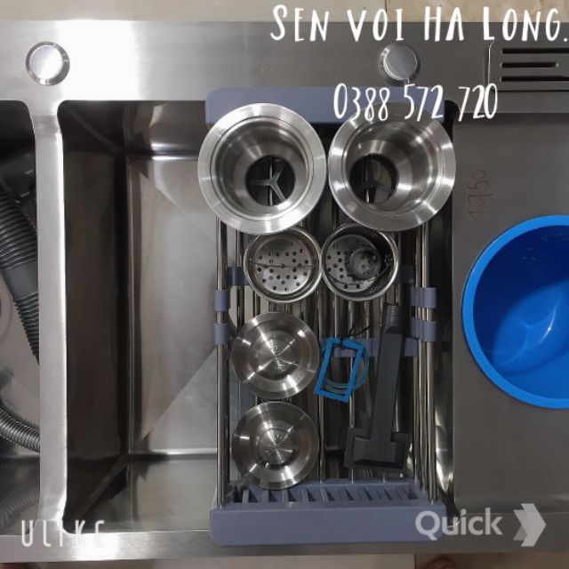 CHẬU RỬA BÁT 3 HỐ KOREA (XẢ KHO) INOX304