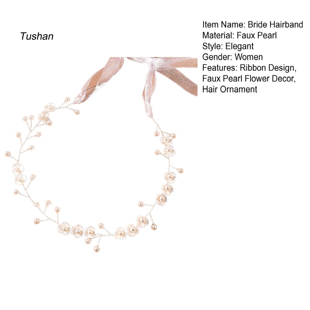 Cài Tóc Hoa Đính Ngọc Trai Giả Thanh Lịch