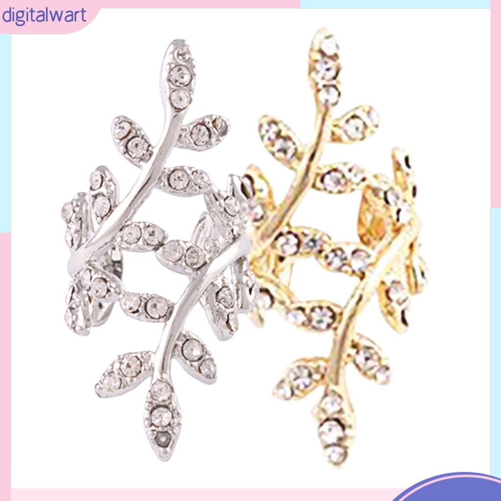 Khuyên vành tai đơn thiết kế hình chiếc lá duyên dáng cá tính dễ thương dành cho nữ