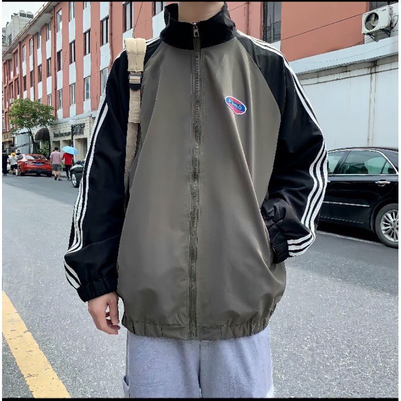 Áo khoác gió unisex vải dù form rộng cá tính nam nữ in hình họa tiết PentaG chất đẹp giá xưởng 2 lớp Moonunisex