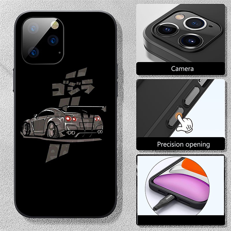 Ốp Điện Thoại In Hình Xe Hơi JDM GTR Cho iPhone 5 5S 6 6S 7 8 11 Pro Max Plus SE XR HH81