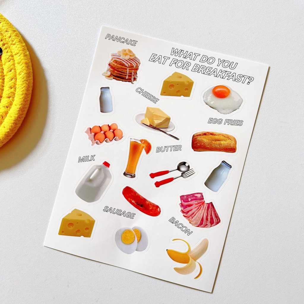Stickers dán phong cách INS retro kiểu Hàn Quốc thích hợp cho trang trí máy tính/ iPad/ ốp điện thoại DIY