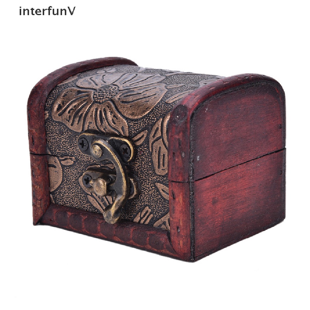 [InterfunV] Hộp Đựng Trang Sức Bằng Gỗ Phong Cách Vintage