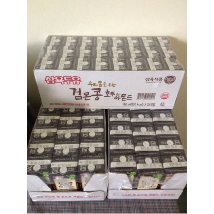 Sữa óc chó hạnh nhân đậu đen 24 hộp 190ml/thùng