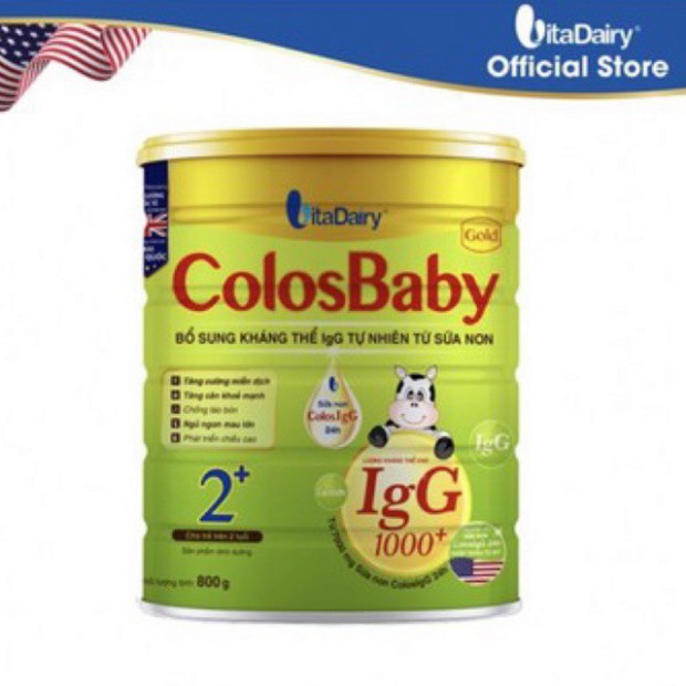 Sữa non Vitadairy Colosbaby Gold 2+ 800g