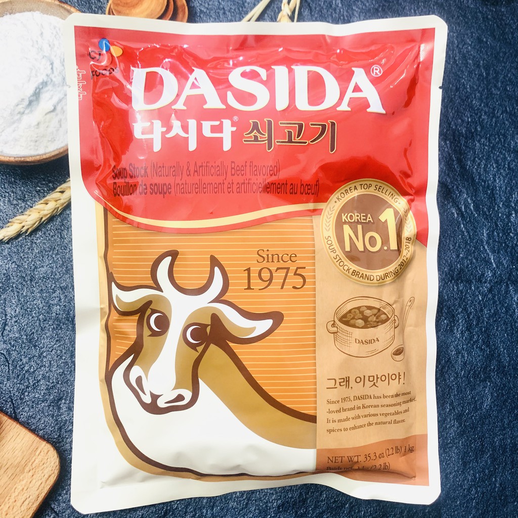 HẠT NÊM BÒ DASIDA HÀN QUỐC GÓI 1KG